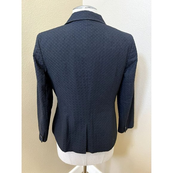 TALBOTS Women's Blazer Jacket Black Pocketed Collared Size 6 - Picture 3 of 4